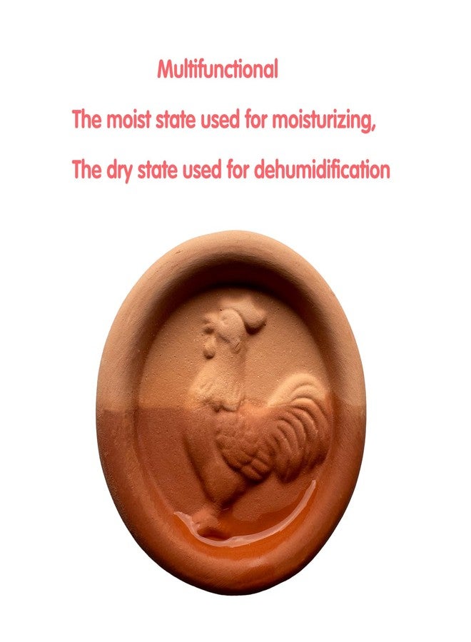 OULLYY 2 Pcs Terracotta Brown Sugar Keeper, Brown Sugar Saver Disc and Softener for Food Storage Containers, Reusable and Food Grade Safe, Roosters - Image 3